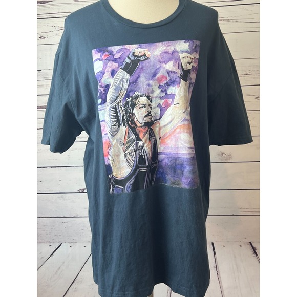 WWE‎ Roman Reigns Tee Shirt 2X Graphic T-Shirt The Rock Smackdown XXL Wrestling - Picture 1 of 7